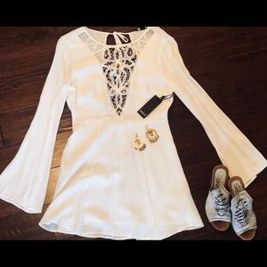 Forever 21 White dress Open Back Brand New